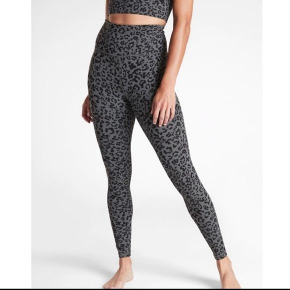 Athleta Leopard Elation Leggings size S - Picture 1 of 8